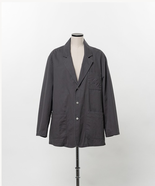 KEISUKEYOSHIDA(ケイスケヨシダ)の「Cotton Twill Jacket(テーラードジャケット・レディース・ブラック/グレー/パープル・L/M)」の14枚目の写真
