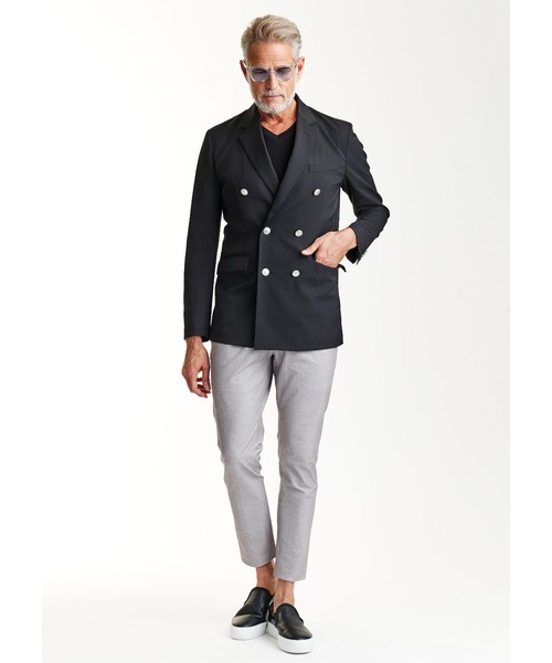 AKM(エイケイエム)の「SEMI W-JKT (LINING / CENTER VENT)(テーラードジャケット・メンズ・ブラック・LARGE/X-LARGE/MEDIUM/SMALL/XX-LARGE)」の6枚目の写真