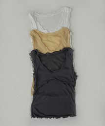 lawgy | mellow trim bustier seam tank top / メロウトリムビスチェシームタンクトップ(タンクトップ)