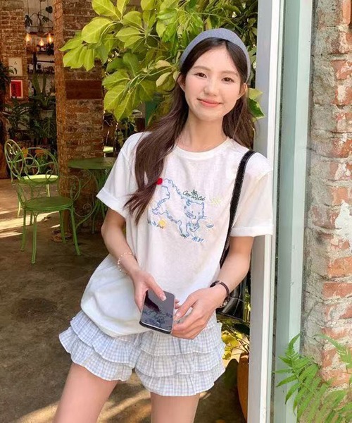 AsheKsha(アシクシャ)の「ケーキスカート(スカート・レディース・ブルー・M)」の1枚目の写真