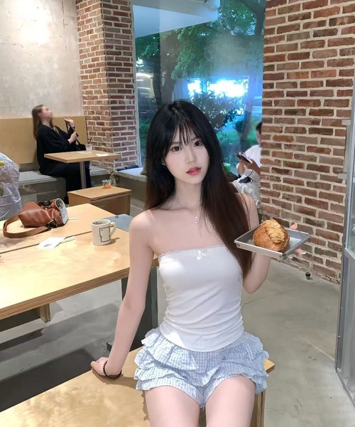 AsheKsha(アシクシャ)の「ケーキスカート(スカート・レディース・ブルー・M)」の7枚目の写真