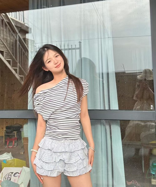 AsheKsha(アシクシャ)の「ケーキスカート(スカート・レディース・ブルー・M)」の11枚目の写真
