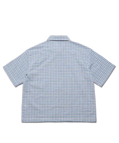 ROCKPSYCHO(ロックサイコ)の「チェッククロップシャツ ブルー(シャツ/ブラウス・メンズ・ブルー・LARGE/MEDIUM/SMALL)」の3枚目の写真
