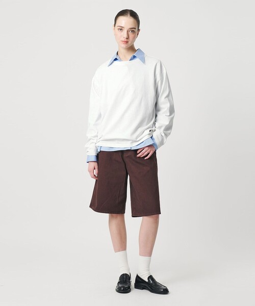 ER（イーアール）の「＜ER＞ロゴ ロングスリーブTシャツ（Tシャツ/カットソー・レディース・ホワイト/ダークグレー/ライトピンク/ブラック・FREE）」の6枚目の写真