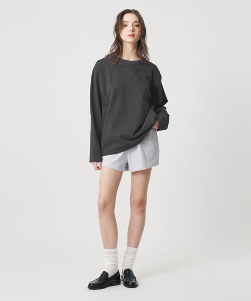 ER（イーアール）の「＜ER＞ロゴ ロングスリーブTシャツ（Tシャツ/カットソー・レディース・ホワイト/ダークグレー/ライトピンク/ブラック・FREE）」の11枚目の写真