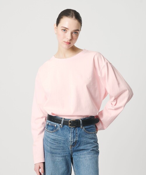 ER（イーアール）の「＜ER＞ロゴ ロングスリーブTシャツ（Tシャツ/カットソー・レディース・ホワイト/ダークグレー/ライトピンク/ブラック・FREE）」の12枚目の写真
