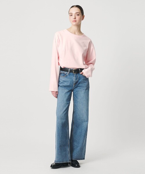 ER（イーアール）の「＜ER＞ロゴ ロングスリーブTシャツ（Tシャツ/カットソー・レディース・ホワイト/ダークグレー/ライトピンク/ブラック・FREE）」の15枚目の写真