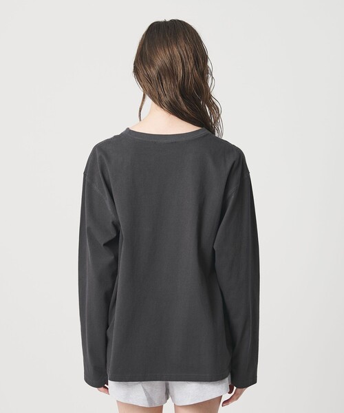 ER（イーアール）の「＜ER＞ロゴ ロングスリーブTシャツ（Tシャツ/カットソー・レディース・ホワイト/ダークグレー/ライトピンク/ブラック・FREE）」の18枚目の写真
