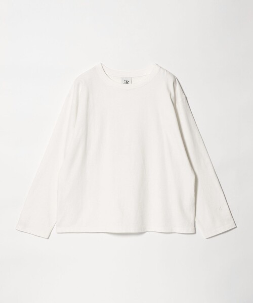 ER（イーアール）の「＜ER＞ロゴ ロングスリーブTシャツ（Tシャツ/カットソー・レディース・ホワイト/ダークグレー/ライトピンク/ブラック・FREE）」の19枚目の写真