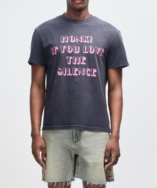 DEUS EX MACHINA(デウスエクスマキナ)の「HONK! TEE(Tシャツ/カットソー・メンズ・ブラック/コバルトブルー・L/M/S)」の1枚目の写真