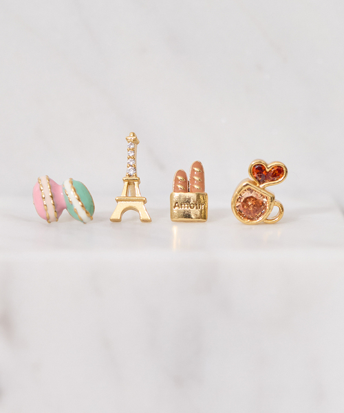 WEB限定》Girlscrew/ガールズクルー Cafe de Paris ピアス(4ピース1