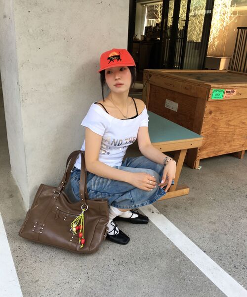 RAIMENT(レイメント)の「Stud Band Big Bag_Mud Brown(ショルダーバッグ・レディース・その他・FREE)」の22枚目の写真