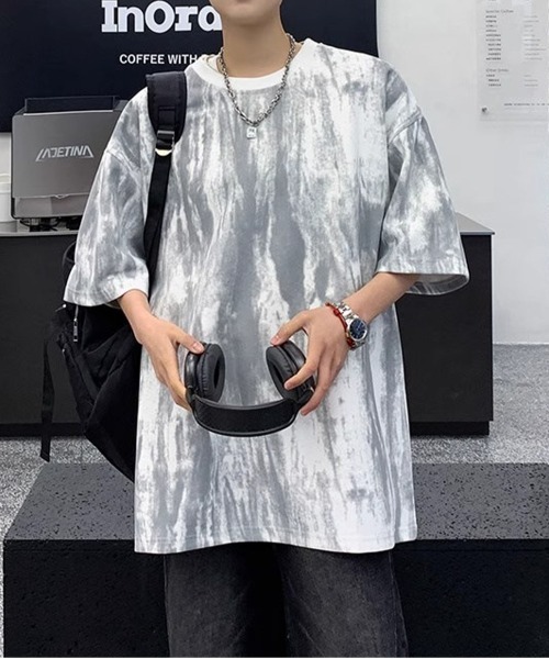 NEW GENTLEMAN（ニュージェントルマン）の「インクエクリプス オーバーサイズT（Tシャツ/カットソー・メンズ・ブラック/ホワイト・XL/L/M）」の2枚目の写真