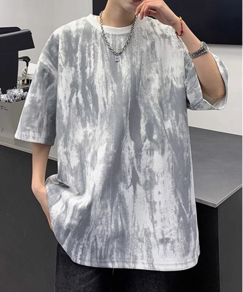 NEW GENTLEMAN（ニュージェントルマン）の「インクエクリプス オーバーサイズT（Tシャツ/カットソー・メンズ・ブラック/ホワイト・XL/L/M）」の3枚目の写真