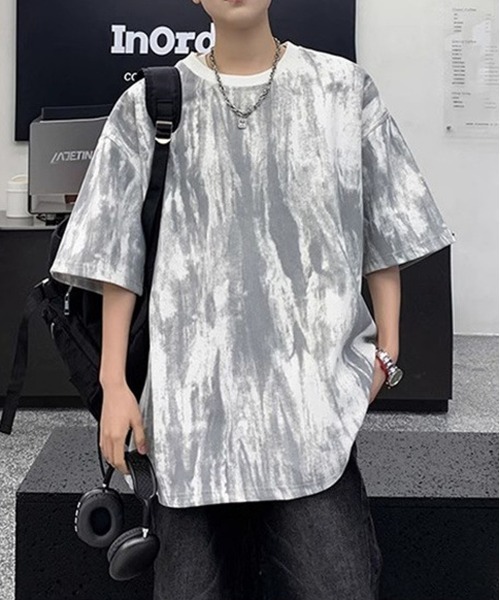 NEW GENTLEMAN（ニュージェントルマン）の「インクエクリプス オーバーサイズT（Tシャツ/カットソー・メンズ・ブラック/ホワイト・XL/L/M）」の9枚目の写真