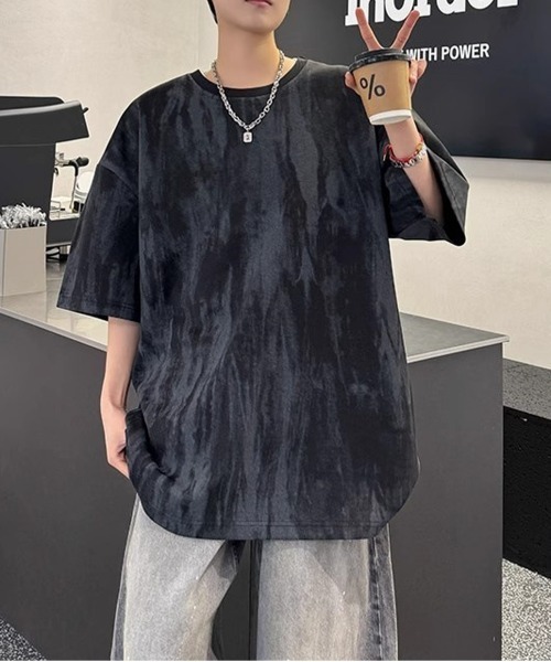 NEW GENTLEMAN（ニュージェントルマン）の「インクエクリプス オーバーサイズT（Tシャツ/カットソー・メンズ・ブラック/ホワイト・XL/L/M）」の12枚目の写真