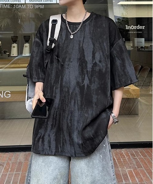 NEW GENTLEMAN（ニュージェントルマン）の「インクエクリプス オーバーサイズT（Tシャツ/カットソー・メンズ・ブラック/ホワイト・XL/L/M）」の18枚目の写真