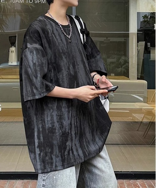 NEW GENTLEMAN（ニュージェントルマン）の「インクエクリプス オーバーサイズT（Tシャツ/カットソー・メンズ・ブラック/ホワイト・XL/L/M）」の19枚目の写真