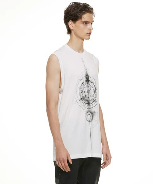 JULIUS(ユリウス)の「【JULIUS】937CPM3 PRINT N/S TEE(タンクトップ・メンズ・ブラック/ホワイト・3/4)」の9枚目の写真