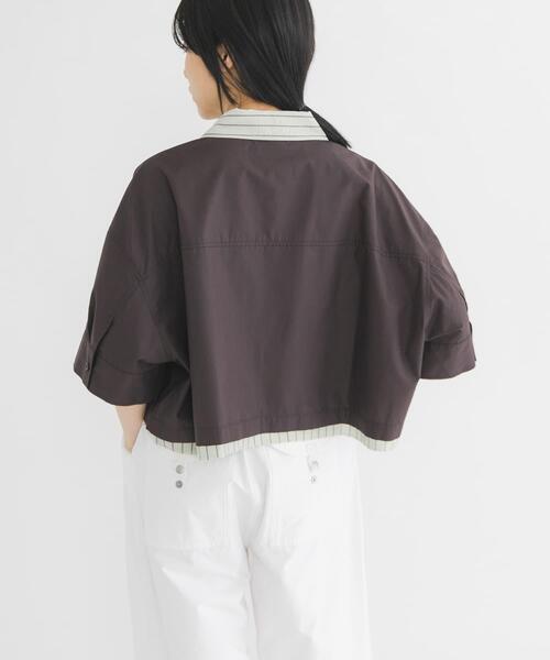 KBF（ケイビーエフ）の「レイヤードライクBOXシャツ（シャツ/ブラウス・レディース・グレー系その他/ブラウン系その他/イエロー系その他・ONE）」の15枚目の写真