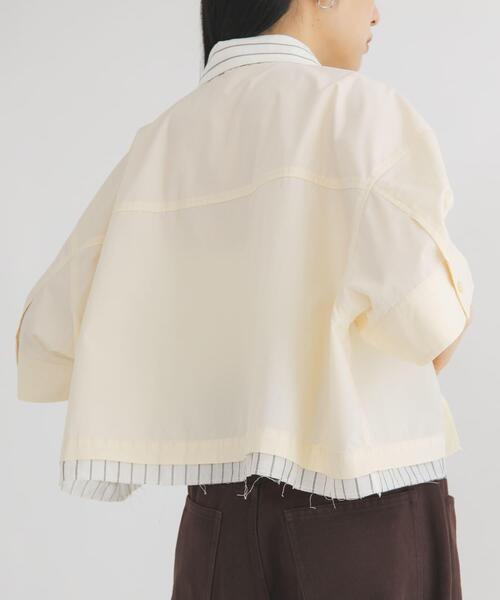 KBF（ケイビーエフ）の「レイヤードライクBOXシャツ（シャツ/ブラウス・レディース・グレー系その他/ブラウン系その他/イエロー系その他・ONE）」の12枚目の写真