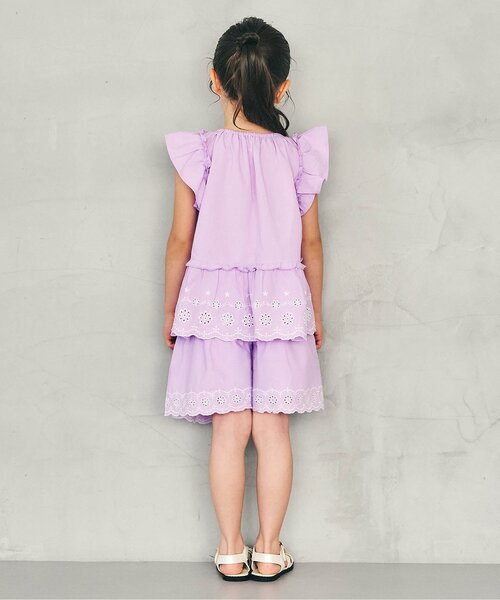 apres les cours(アプレレクール)の「ハート・フラワーレースフリルショートパンツ_セットアップ可(その他パンツ・キッズ・ラベンダー/イエロー/ブラウン・130/120/110/100/90/80/140)」の15枚目の写真