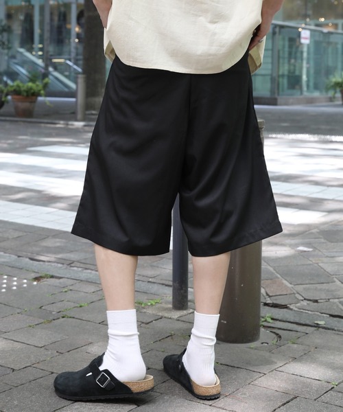 NAKER(ネイカー)の「ツータックベルテッドスラックスショーツ(その他パンツ・メンズ・ブラック系/ブラック・S/M/L/XL)」の6枚目の写真