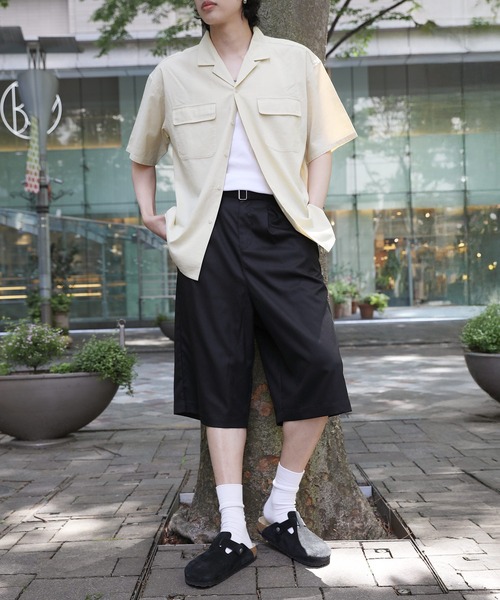NAKER(ネイカー)の「ツータックベルテッドスラックスショーツ(その他パンツ・メンズ・ブラック系/ブラック・S/M/L/XL)」の7枚目の写真