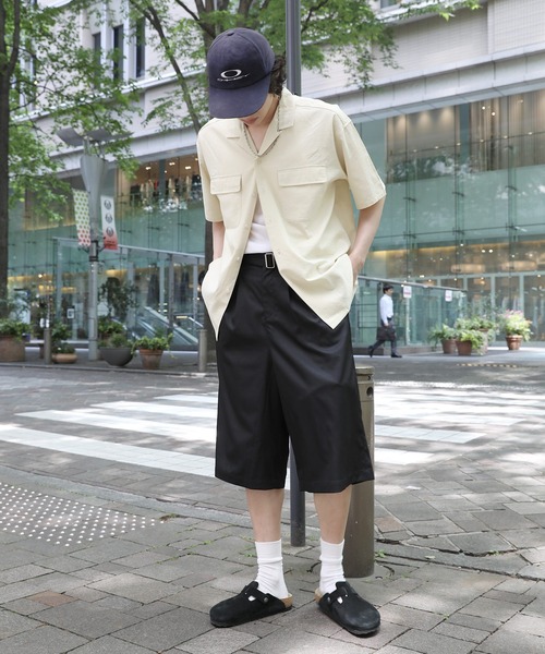 NAKER(ネイカー)の「ツータックベルテッドスラックスショーツ(その他パンツ・メンズ・ブラック系/ブラック・S/M/L/XL)」の9枚目の写真