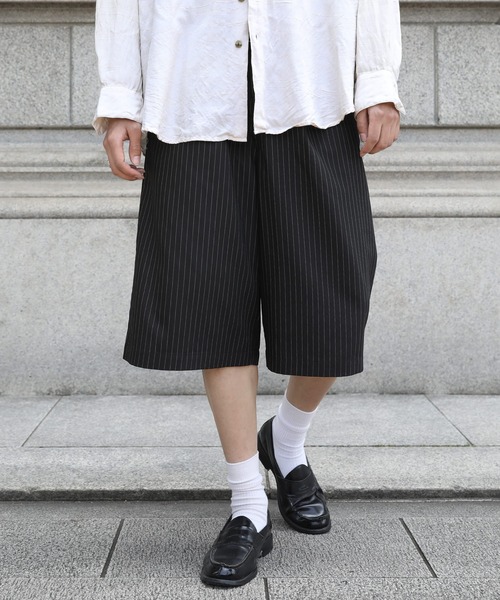 NAKER(ネイカー)の「ツータックベルテッドスラックスショーツ(その他パンツ・メンズ・ブラック系/ブラック・S/M/L/XL)」の11枚目の写真
