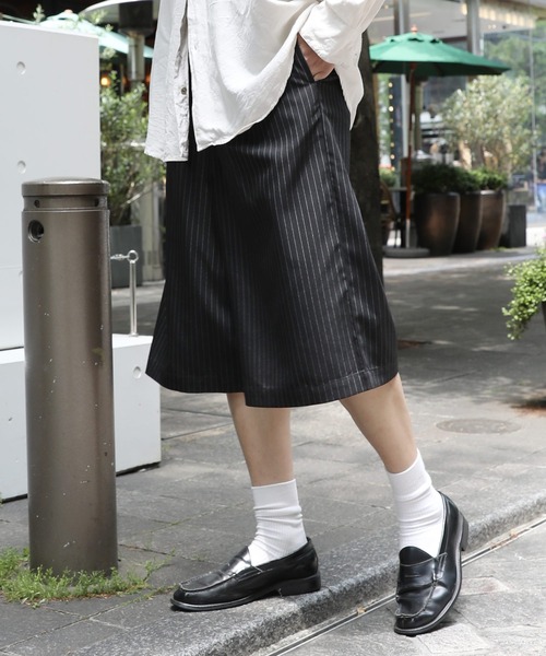 NAKER(ネイカー)の「ツータックベルテッドスラックスショーツ(その他パンツ・メンズ・ブラック系/ブラック・S/M/L/XL)」の14枚目の写真