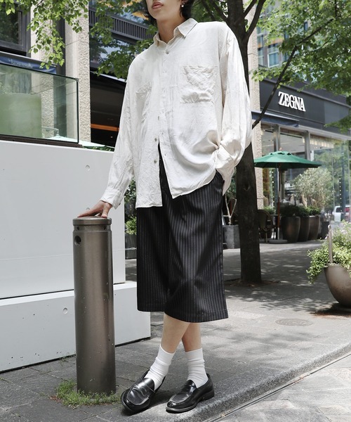 NAKER(ネイカー)の「ツータックベルテッドスラックスショーツ(その他パンツ・メンズ・ブラック系/ブラック・S/M/L/XL)」の16枚目の写真