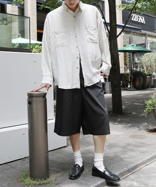 NAKER(ネイカー)の「ツータックベルテッドスラックスショーツ(その他パンツ・メンズ・ブラック系/ブラック・S/M/L/XL)」の18枚目の写真