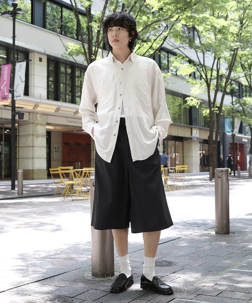 NAKER(ネイカー)の「ツータックベルテッドスラックスショーツ(その他パンツ・メンズ・ブラック系/ブラック・S/M/L/XL)」の19枚目の写真