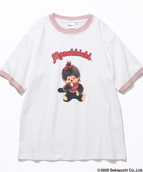 CORPUS SELECT(コーパストーキョー)の「【MONCHHICHI/モンチッチ】リンガーデザインTシャツ(Tシャツ/カットソー・レディース・ブラック/イエロー/ピンク・L/S/M)」の18枚目の写真