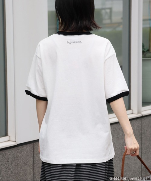 CORPUS SELECT(コーパストーキョー)の「【MONCHHICHI/モンチッチ】リンガーデザインTシャツ(Tシャツ/カットソー・レディース・ブラック/イエロー/ピンク・L/S/M)」の7枚目の写真