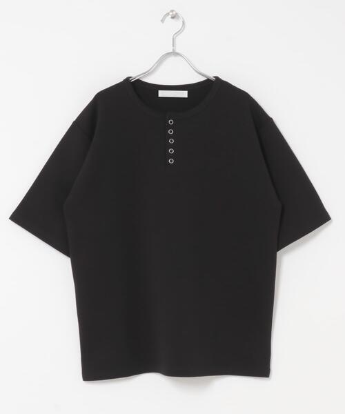 SENSE OF PLACE by URBAN RESEARCH(センスオブプレイスバイアーバンリサーチ)の「アソートヘンリーネックショートスリーブTシャツ(Tシャツ/カットソー・メンズ・グレー/ボルドー/チャコールグレー/ブラック・MEDIUM/LARGE)」の2枚目の写真