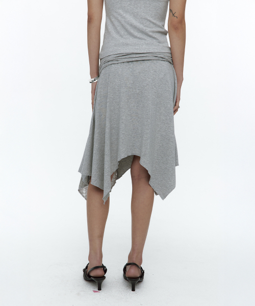 ROUGHNECK(ラフネック)の「Knit Layer Drape Skirt Gray(スカート・レディース・その他・SMALL/MEDIUM)」の11枚目の写真
