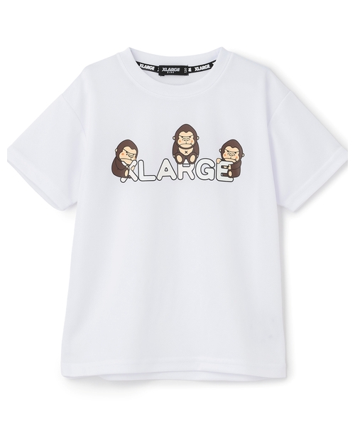 XLARGE KIDS（エクストララージキッズ）の「ファニーゴリラ ウォーターギミック半袖Tシャツ（Tシャツ/カットソー・キッズ・ホワイト/ブラック・140cm/100cm/110cm/90cm/80ｃｍ/130cm/120cm）」の2枚目の写真