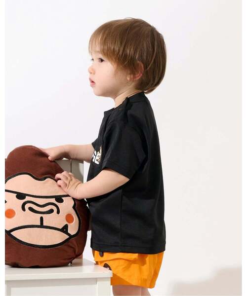 XLARGE KIDS（エクストララージキッズ）の「ファニーゴリラ ウォーターギミック半袖Tシャツ（Tシャツ/カットソー・キッズ・ホワイト/ブラック・140cm/100cm/110cm/90cm/80ｃｍ/130cm/120cm）」の11枚目の写真