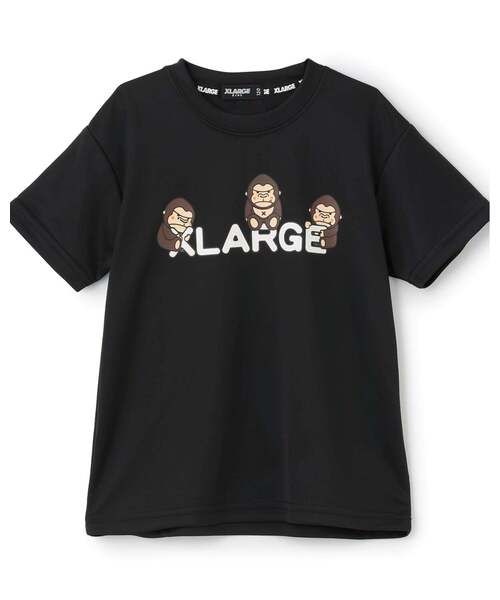 XLARGE KIDS（エクストララージキッズ）の「ファニーゴリラ ウォーターギミック半袖Tシャツ（Tシャツ/カットソー・キッズ・ホワイト/ブラック・140cm/100cm/110cm/90cm/80ｃｍ/130cm/120cm）」の3枚目の写真