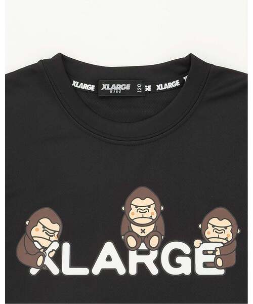 XLARGE KIDS（エクストララージキッズ）の「ファニーゴリラ ウォーターギミック半袖Tシャツ（Tシャツ/カットソー・キッズ・ホワイト/ブラック・140cm/100cm/110cm/90cm/80ｃｍ/130cm/120cm）」の5枚目の写真
