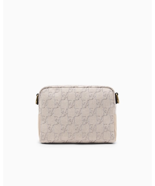 EMPORIO ARMANI（エンポリオアルマーニ）の「【エンポリオ アルマーニ】モノグラム キャンバス クロスボディバッグ バックル付き（ショルダーバッグ・メンズ・インディゴブルー/ベージュ・FREE）」の5枚目の写真