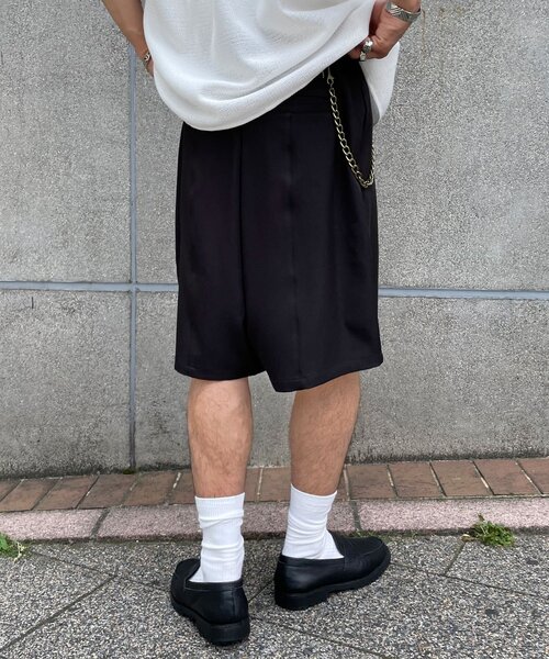 CIAOPANIC（チャオパニック）の「ワイドハーフスラックス / ショーツ（その他パンツ・メンズ・グレー/ブラック・LARGE/MEDIUM）」の11枚目の写真
