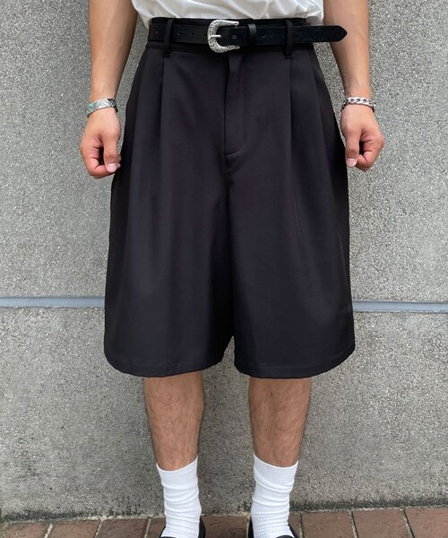 CIAOPANIC（チャオパニック）の「ワイドハーフスラックス / ショーツ（その他パンツ・メンズ・グレー/ブラック・LARGE/MEDIUM）」の15枚目の写真