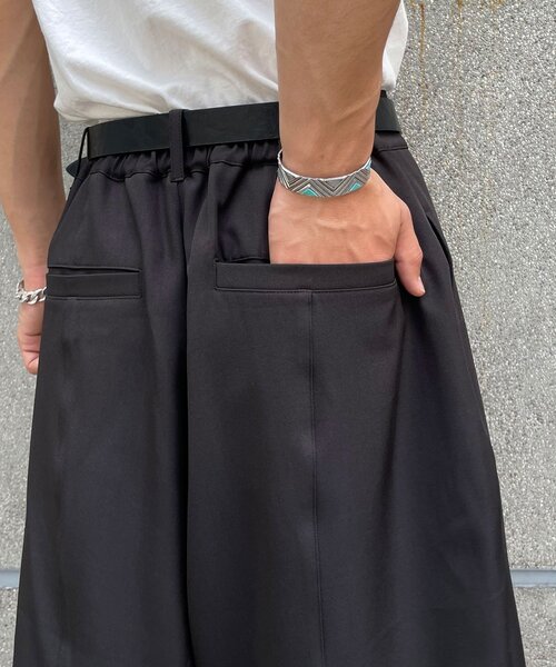 CIAOPANIC（チャオパニック）の「ワイドハーフスラックス / ショーツ（その他パンツ・メンズ・グレー/ブラック・LARGE/MEDIUM）」の19枚目の写真
