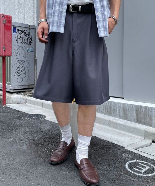 CIAOPANIC（チャオパニック）の「ワイドハーフスラックス / ショーツ（その他パンツ・メンズ・グレー/ブラック・LARGE/MEDIUM）」の22枚目の写真