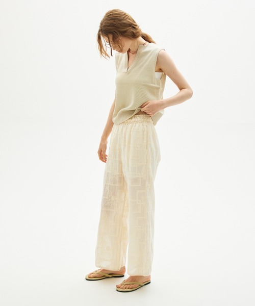 full/fill.(フルフィル)の「flower cord embroidery pants / フラワーコードエンブロイダリーパンツ(その他パンツ・レディース・ナチュラル・FREE)」の14枚目の写真