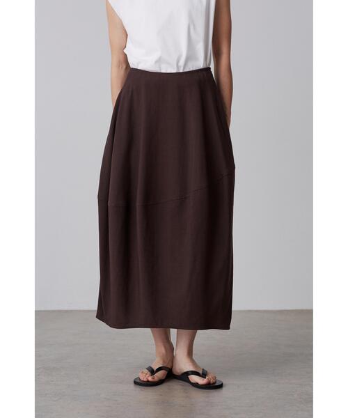 YLEVE(イレーヴ)の「YLEVE / TENCEL SKIRT(スカート・レディース・ブラック/ワイン系・0/1)」の9枚目の写真
