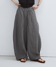 【再入荷】チェックイージーパンツ
